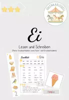 Vorschau - Arbeitsblätter - Buchstabenverbindung Ei - lesen und schreiben - Deckblatt