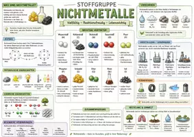 Vorschau - Arbeitsblätter - Nichtmetalle - eine Stoffgruppe - Übersicht - Seite 2