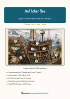 Vorschau - Arbeitsblätter - Auf hoher See – Lesespurgeschichte mit Rätselaufgaben (Klasse 5) - Seite 1