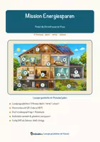 Vorschau - Mal- und Bastelvorlagen - Mission Energiesparen – Lesespurgeschichte mit Rätselaufgaben (Klasse 5) - Seite 1