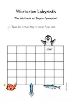 Vorschau - Arbeitsblätter - Viele Grüße deine Giraffe Wortarten Labyrinth - Seite 3