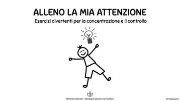 anteprima - Esercizi - Esercizi attenzione - Pagina di copertina