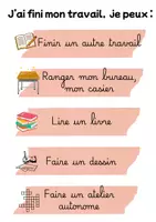 Aperçu - Affichage - Affichage "quand j'ai fini mon travail je peux" - Page de couverture