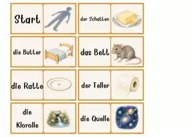 Vorschau - Spiele - Domino Spiel | Rechtschreibung Wörter mit Doppelkonsonanten - Seite 2