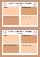 Vorschau - Arbeitsblätter - Zielplan - Schritt für Schritt zum Ziel / Reflexions- und Planungsblatt - Seite 3