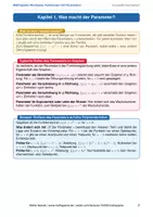Vorschau - Arbeitsblätter - Workbook: Funktionen mit Parametern - Seite 1