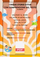 anteprima - Esercizi - STORIE D'ESTATE CON COMPRENSIONE DEL TESTO - Pagina di copertina