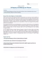 Vorschau - Arbeitsblätter - Arbeitsblatt Chemie Klasse 8 - Zerlegung und Bildung von Wasser - Deckblatt