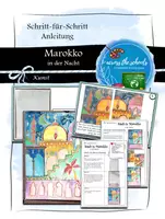 Vorschau - Mal- und Bastelvorlagen - Eine marokkanische Stadt in der Nacht: Anleitung & Vorlagen - Deckblatt