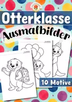 Vorschau - Mal- und Bastelvorlagen - Otterklasse - Ausmalbilder (Klassentier) - Deckblatt