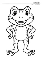 Vorschau - Mal- und Bastelvorlagen - Froschklasse - Ausmalbilder (Klassentier) - Seite 2