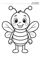 Vorschau - Mal- und Bastelvorlagen - Bienenklasse - Ausmalbilder (Klassentier) - Seite 2