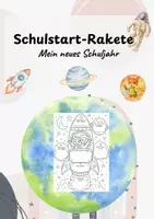 Vorschau - Arbeitsblätter - Schulstart-Rakete – Mein neues Schuljahr - Deckblatt