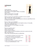 Vorschau - Text - Au Restaurant Lecture: Französische Lesung - Seite 1