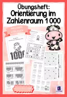 Vorschau - Unterrichtsreihen - Orientierung im Zahlenraum 1000 (Erweiterung Zahlenraum 1 000) - Übungsheft - Deckblatt