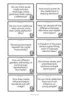 Vorschau - Spiele - THE IMPACT OF THE MEDIA ON SOCIETY - Conversation Cards - Seite 2