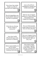 Vorschau - Spiele - THE IMPACT OF THE MEDIA ON SOCIETY - Conversation Cards - Seite 3