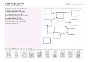 Vorschau - Arbeitsblätter - Lesewege zum Thema Frühling für Klasse 1/2 und 3/4 - Seite 1