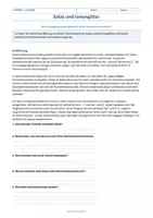 Vorschau - Arbeitsblätter - Arbeitsblatt Chemie Klasse 9 - Salze und Ionengitter - Deckblatt