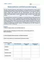 Vorschau - Arbeitsblätter - Arbeitsblatt Chemie Klasse 10 - Redoxreaktionen und Elektronenübertragung - Deckblatt