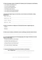 Vorschau - Arbeitsblätter - Arbeitsblatt Chemie Klasse 10 - Redoxreaktionen und Elektronenübertragung - Seite 1