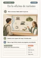 Vorschau - Arbeitsblätter - Spanisch A1 Sprechstarter Reise & Wetter | 6 visuelle Bildimpulse - Seite 3
