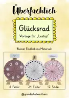 Vorschau - Lehrpläne/Lehrermaterial - Glücksrad Vorlage für "Lustigt" in A4 - Seite 1