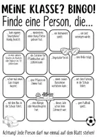 Vorschau - Arbeitsblätter - Bingo - Kennenlernspiel ohne Ferienthematik (Klasse 5 und höher) - Seite 2