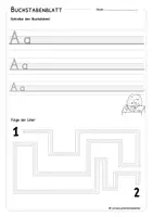 Vorschau - Arbeitsblätter - Buchstaben schreiben lernen – über 70 Blätter | Klasse 1 - Seite 3