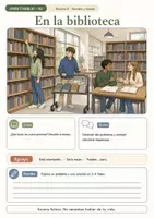 Vorschau - Arbeitsblätter - Spanisch A2 Sprechstarter Schule & Stadt | 6 visuelle Bildimpulse - Seite 2