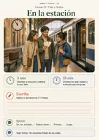 Vorschau - Arbeitsblätter - Spanisch A2 Sprechstarter Reise & Wetter | 6 visuelle Bildimpulse - Seite 1