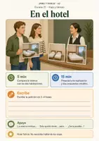 Vorschau - Arbeitsblätter - Spanisch A2 Sprechstarter Reise & Wetter | 6 visuelle Bildimpulse - Seite 3