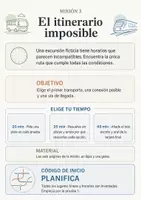 Vorschau - Arbeitsblätter - Spanisch A2 Escape Room | El itinerario imposible | analog & ohne Vorbereitung - Seite 1
