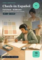 Vorschau - Arbeitsblätter - Check-in Español A1 – 45-Minuten-Full-Check mit Parallelform und Lösungen - Deckblatt