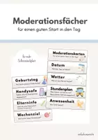 Vorschau - Mal- und Bastelvorlagen - Moderationskarten Schultag - Deckblatt
