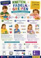 Vorschau - Unterrichtsreihen - Kneten, Fädeln, Greifen – Handkraft & Fingergeschick | Feinmotorik | Kita (3–6 Jahre) - Deckblatt
