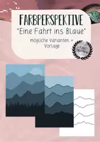 Vorschau - Mal- und Bastelvorlagen - Kunst - Farbperspektive - Verblauung - Deckblatt