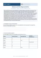 Vorschau - Arbeitsblätter - Arbeitsblatt Chemie Klasse 11 - Alkane und ihre Eigenschaften - Deckblatt