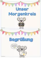 Vorschau - Poster - Morgenkreis Moderation - Strukturbuch I Koalaklasse - Seite 1
