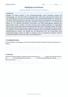 Vorschau - Arbeitsblätter - Arbeitsblatt Chemie Klasse 11 - Aldehyde und Ketone - Deckblatt