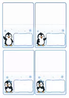 Vorschau - Anderer Materialtyp - Namensschilder - Klassentier Pinguin - Deckblatt