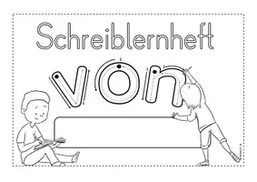 Vorschau - Arbeitsblätter - Einklebeblätter für das Schreiblernheft - Klasse 1 - Seite 3