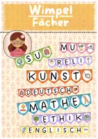 Vorschau - Anderer Materialtyp - Wimpel Fächer (Wimpelketten Deutsch, Mathe - Deckblatt