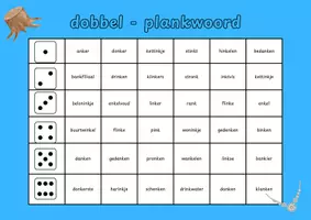 Voorbeeld - Lees- en spellingspel. Dobbel en lees - staal - Pagina 3