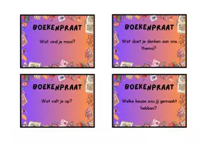 Voorbeeld - Lezen: Praatkaartjes om te bespreken na het lezen - Voorblad