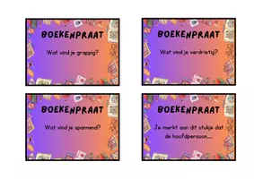 Voorbeeld - Lezen: Praatkaartjes om te bespreken na het lezen - Pagina 1