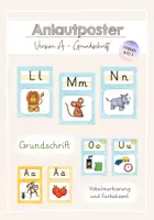 Vorschau - Poster - Anlautplakate - Grundschrift (Version A) - Deckblatt
