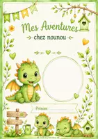 Aperçu - Affichage - Kit cahier et étiquettes petit dragon rigolo - Page 1