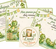 Aperçu - Affichage - kit petit dragon diplôme et pancarte 1er/dernier jour - Page de couverture
