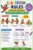 Προεπισκόπηση - Φύλλα εργασίας - Classroom Rules for Preschool & Kindergarten! Behavior Cards & Coloring Pages - Εξώφυλλο
